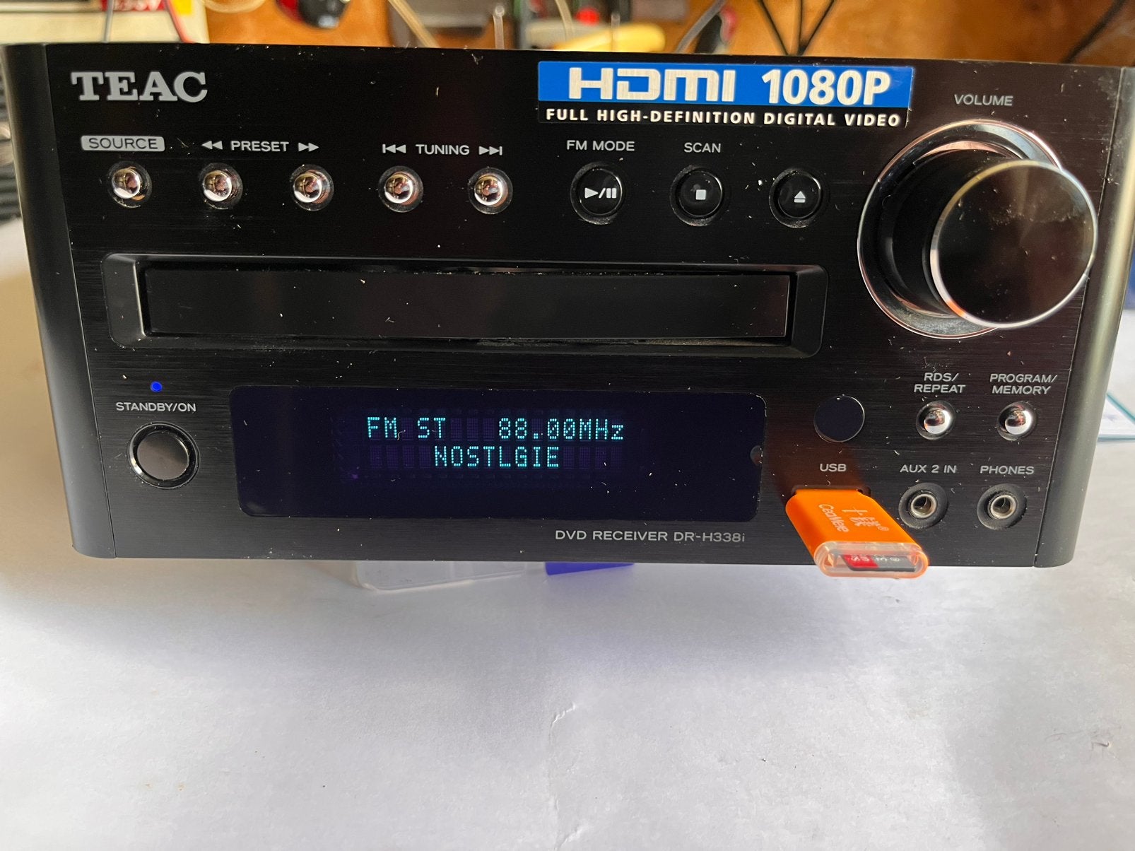 TEAC DVD receiver (Radio,CD,DVD,USB MP3, Ophalen of Verzenden, Zo goed als nieuw, Dvd-speler, Overige merken