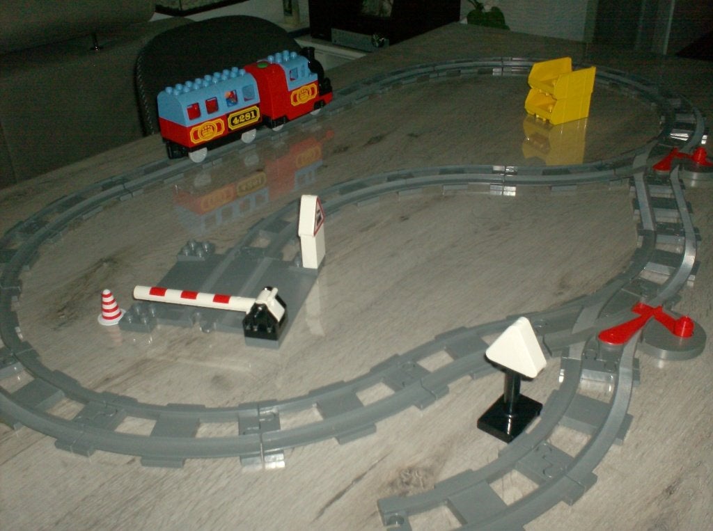 lego duplo trein + sporen, Enlèvement ou Envoi, Comme neuf, Duplo
