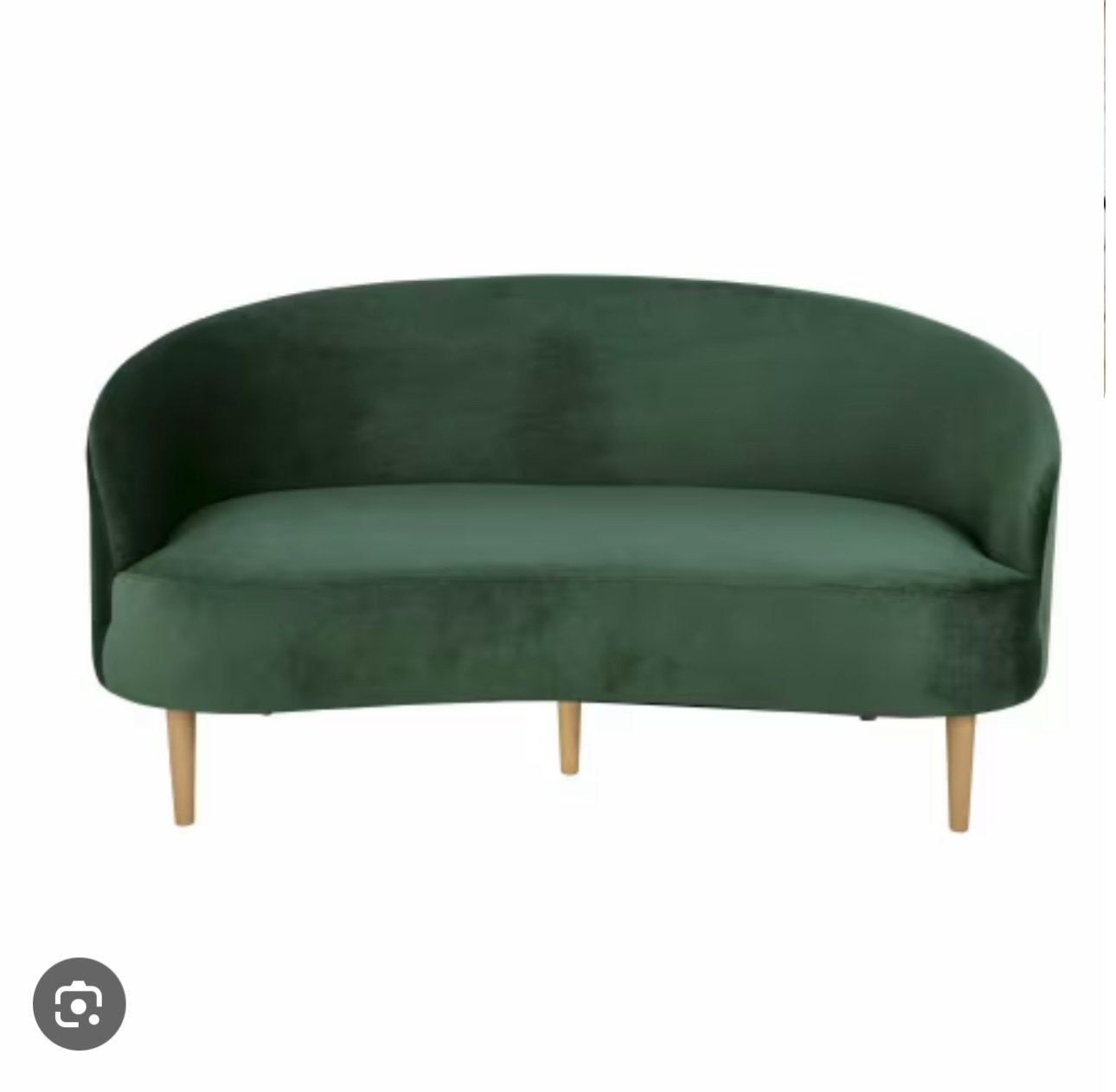 Canapé velour maison du monde, Maison & Meubles, Moins de 75 cm, 150 à 200 cm, Enlèvement, Utilisé