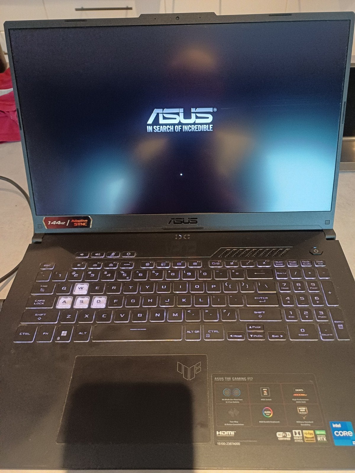 ASUS TUF Gaming F17 laptop RTX 3060, Computers en Software, Windows Laptops, Ophalen of Verzenden, Gaming
