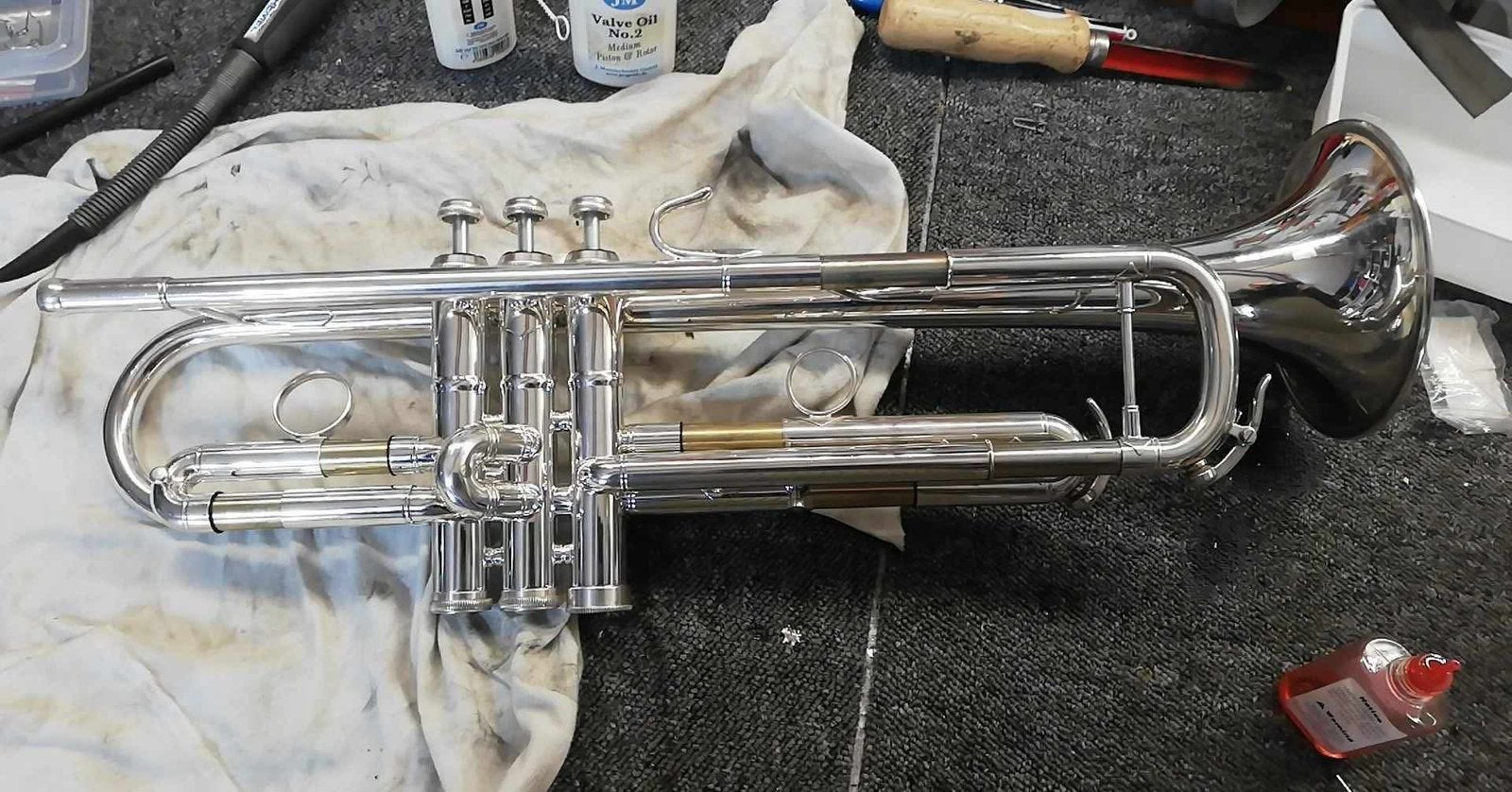 B&S MBX3 Heritage trompet, Ophalen of Verzenden, Zo goed als nieuw, Trompet in si bemol, Met koffer