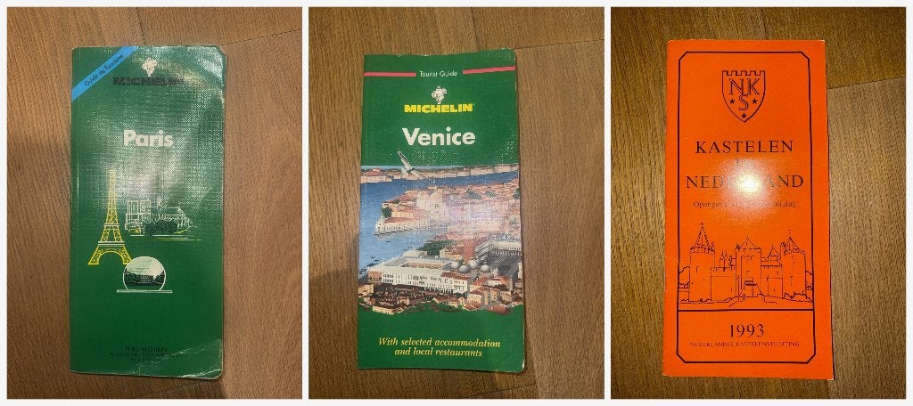 Lot 3 guides de voyage vintage (Paris, Venise, châteaux NL), Livres, Guide ou Livre de voyage, Michelin, Enlèvement ou Envoi, Utilisé