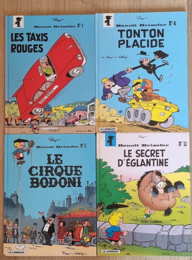 Benoit Brisfert 4 albums bon etat, Livres, BD, Plusieurs BD, Enlèvement ou Envoi, Utilisé, Peyo