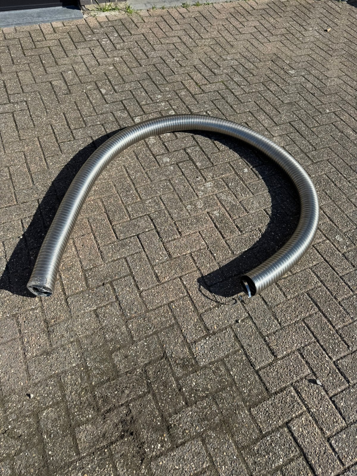 Flexibel kachel dubbelwandig 100mm, Ophalen, Nieuw, Pelletkachel