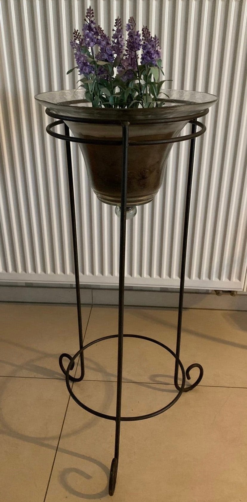 Stolp met staander, Huis en Inrichting, Metaal, Ophalen, Zo goed als nieuw, Inclusief decoratie