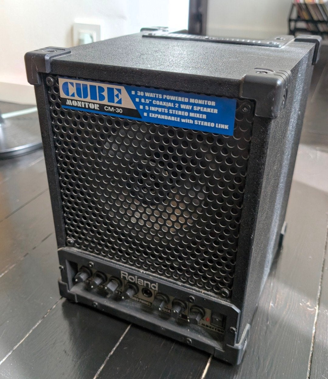 Roland CUBE Monitor CM-30 versterker, Ophalen, Zo goed als nieuw, Minder dan 500 watt, Keyboardversterker