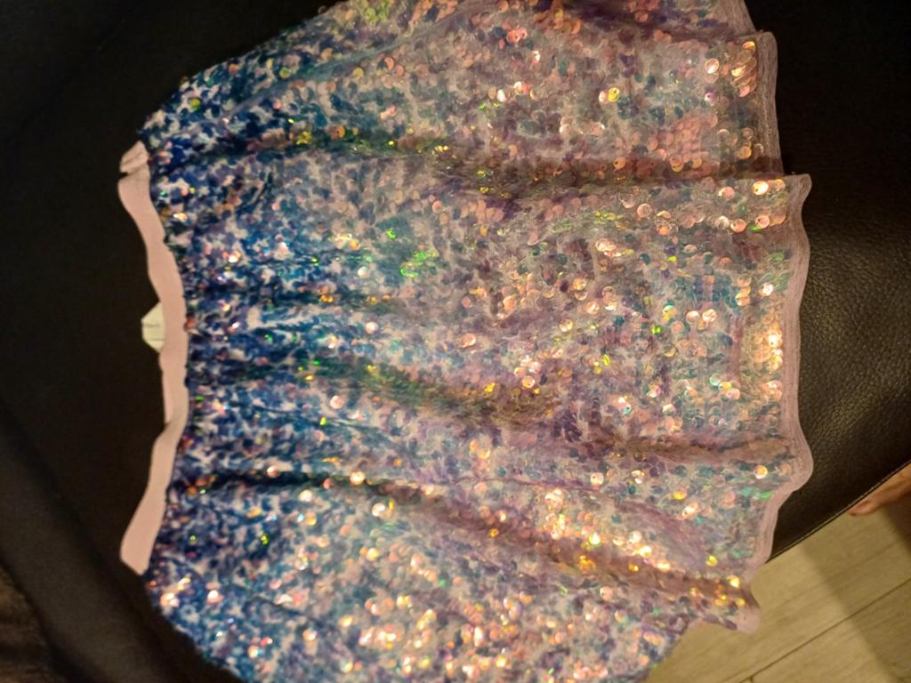 H&M rokje pailetten/ombre Mt 140(9/10j), Kinderen en Baby's, Kinderkleding | Maat 140, Meisje, H&M, Ophalen of Verzenden, Zo goed als nieuw