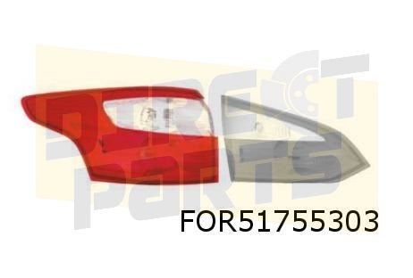 Ford Focus Wagon (3/11-1/15) achterlicht Links buiten (LED), Neuf, -, -, Ford
