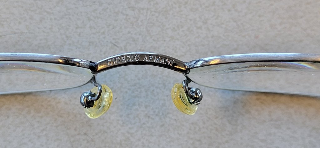 Giorgio Armani leesbril, Enlèvement, Utilisé, Blanc, Lunettes
