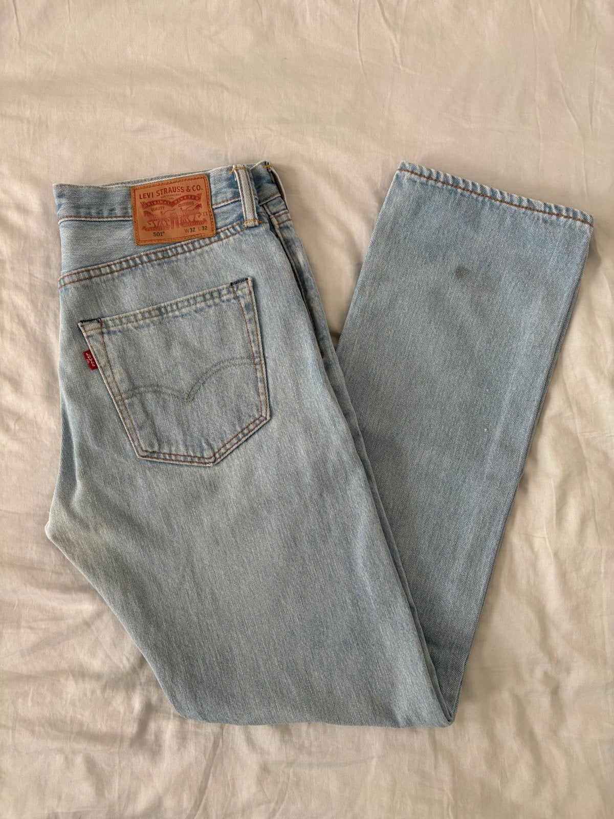 Levi’s 501 - 32 x 32 (avec petits défauts), Enlèvement, Porté, Bleu, Autres tailles de jeans