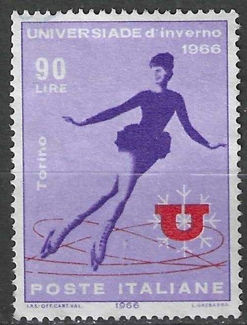 Italie 1966 - Yvert 941 - Jeux universitaires - 90 l. (ST), Envoi, Affranchi