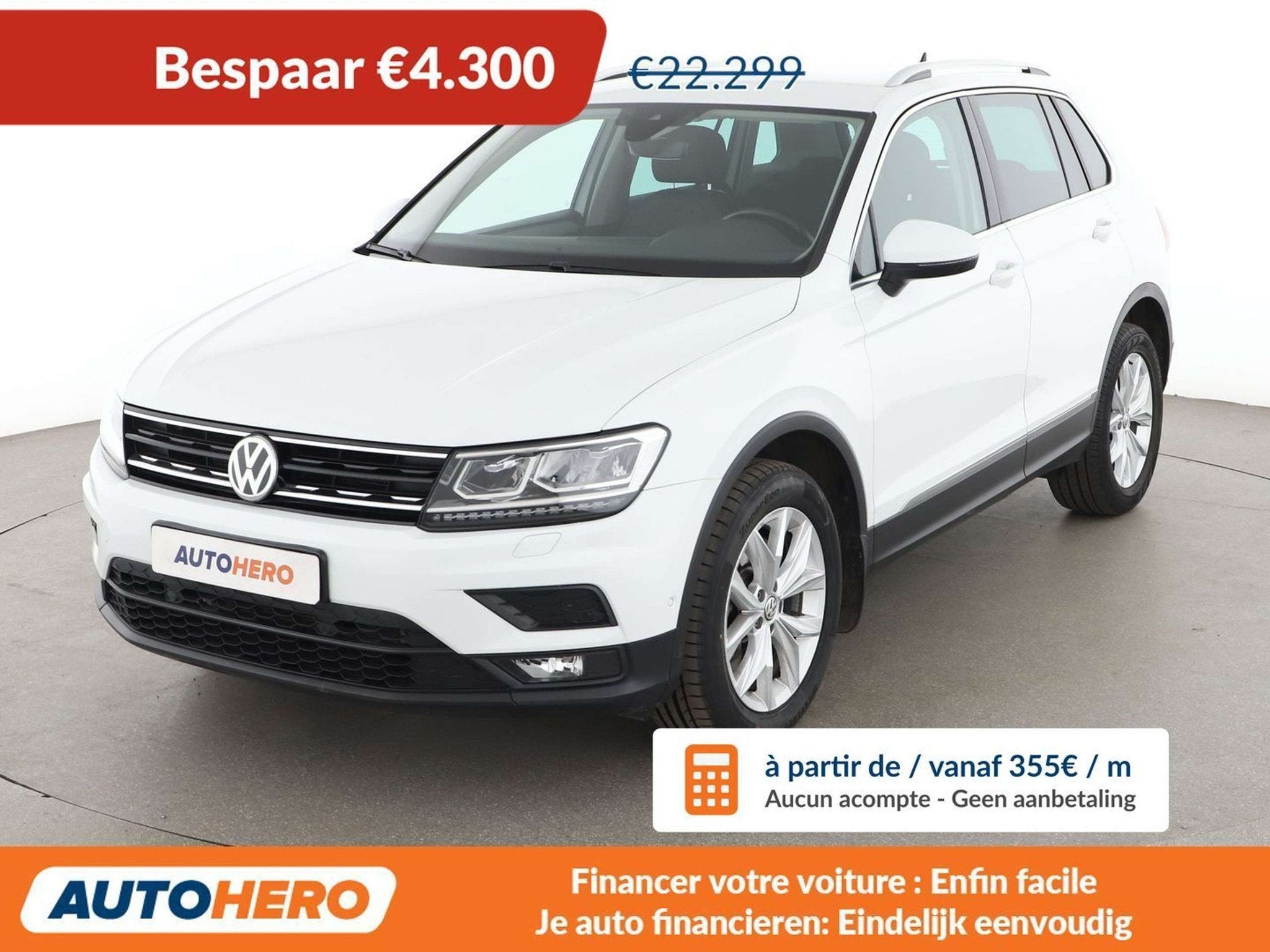 Volkswagen Tiguan 2.0 TSI 4Motion BlueMotion (bj 2019), Auto's, Automaat, Stof, Gebruikt, 1984 cc