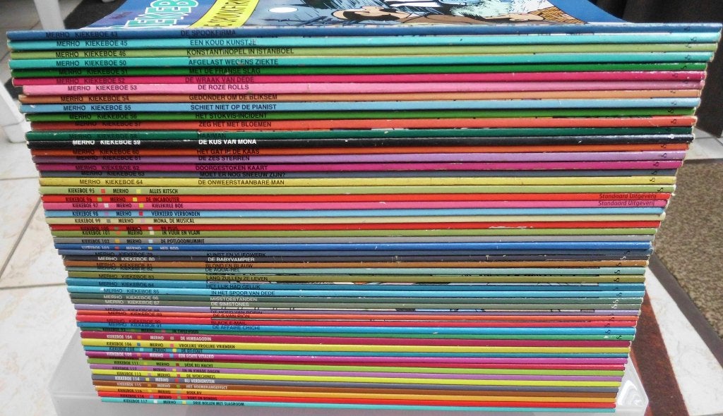 kiekeboe in zeer mooie staat. los te koop 2 euro stuk, Boeken, Merho, Ophalen of Verzenden, Zo goed als nieuw, Meerdere stripboeken