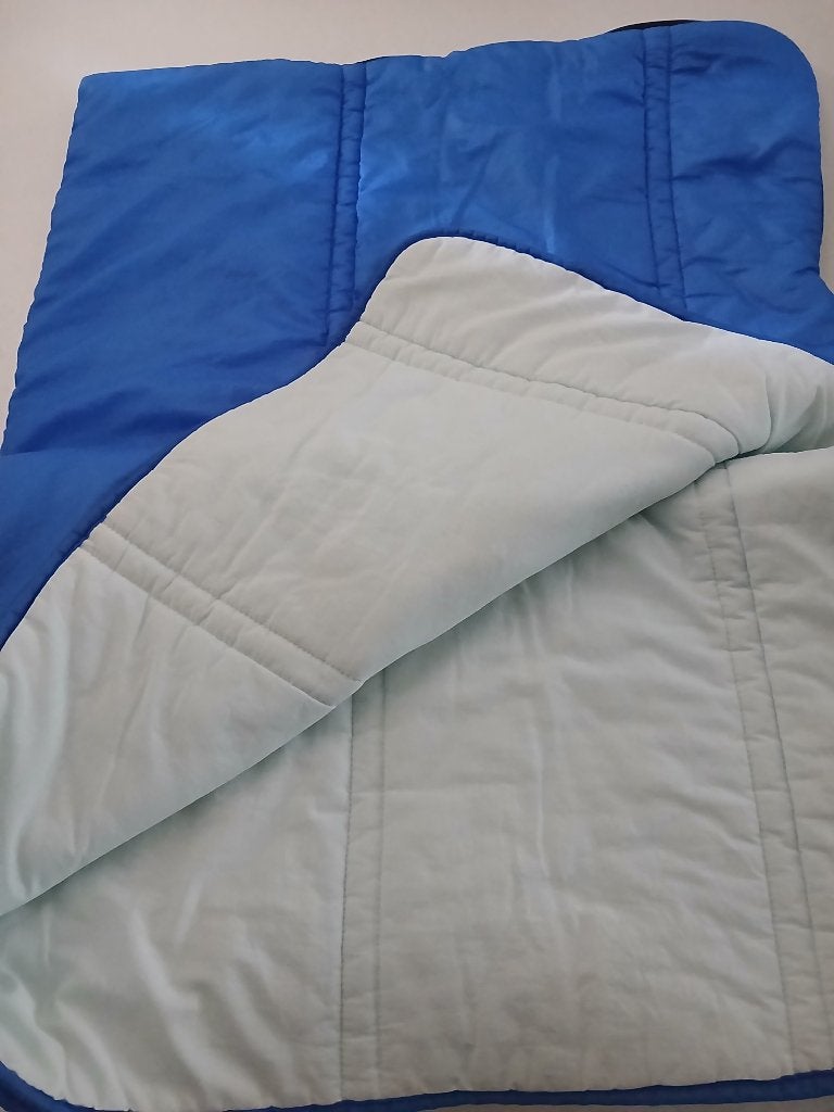 Blauwe slaapzak1 persoon 1m70 x 70 cm, Ophalen, Zo goed als nieuw