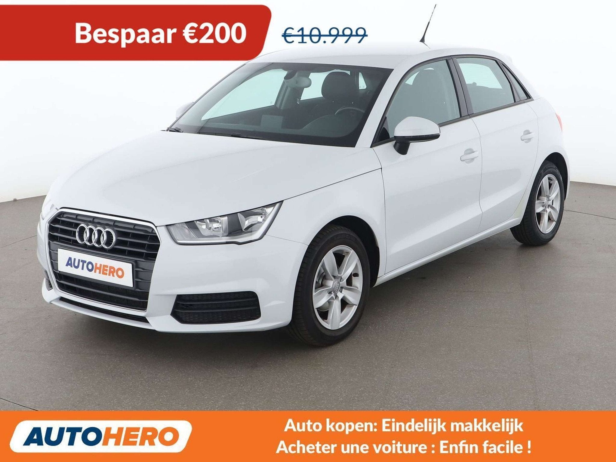 Audi A1 1.4 TDI (bj 2017), Voorwielaandrijving, Zwart, https://public.car-pass.be/vhr/45377b29-5ff4-4046-adfa-237623c0c0a1, Wit