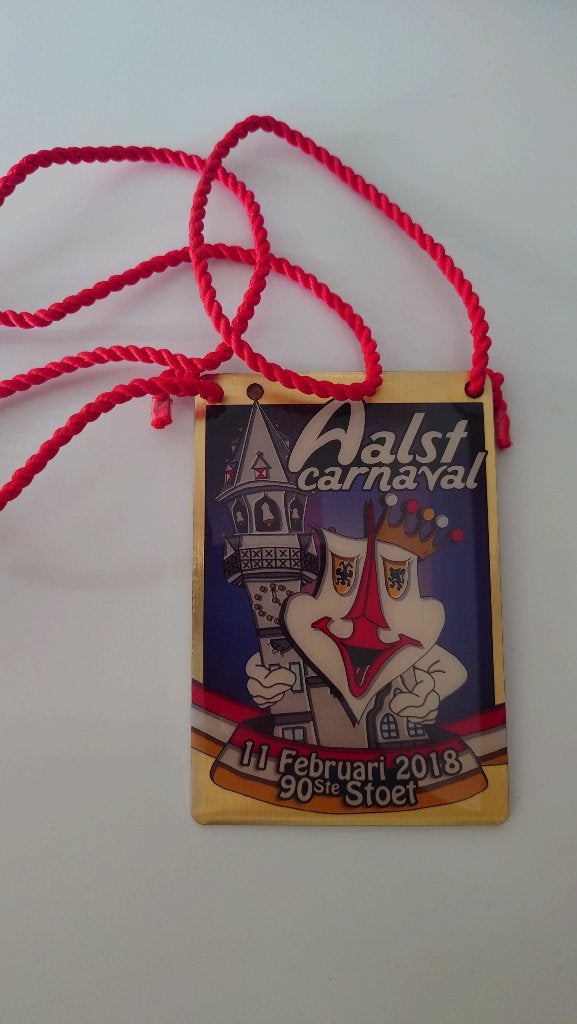 Medaille carnaval Aalst Stoet 2018, Ophalen of Verzenden, Overige materialen