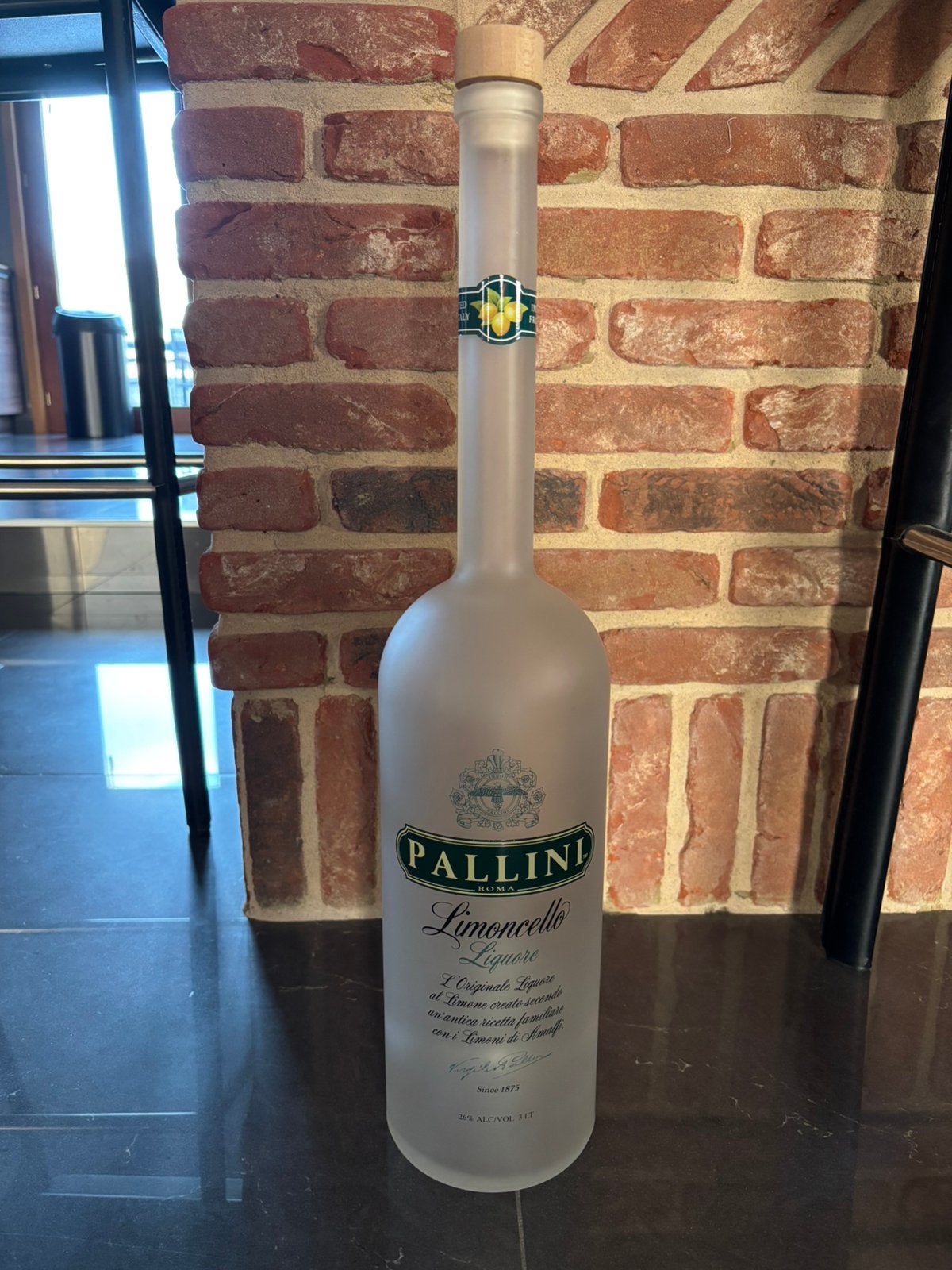 Limoncello Pallini 3L lege alcoholfles, Verzamelen, Ophalen, Zo goed als nieuw