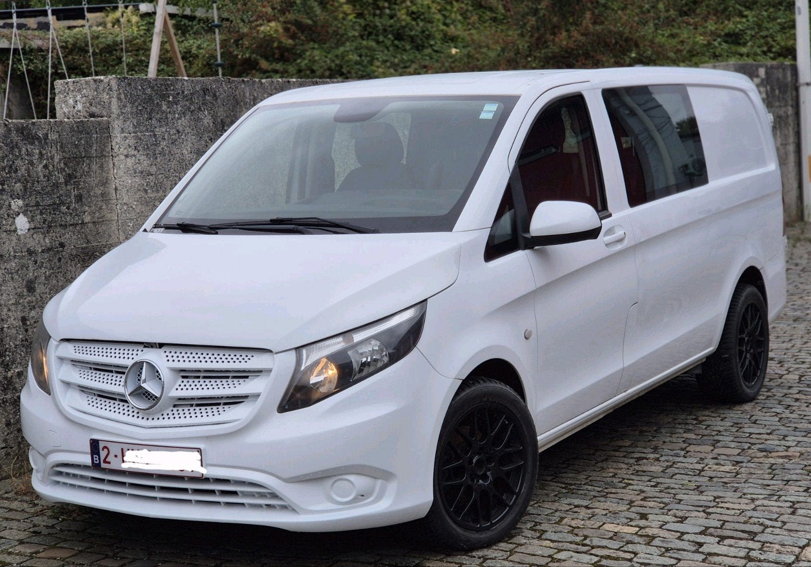 Mercedes vito doub cabine 5pls an2017.235mkm 10500€, Autos, Cuir, Euro 6, Boîte manuelle, Mercedes-Benz
