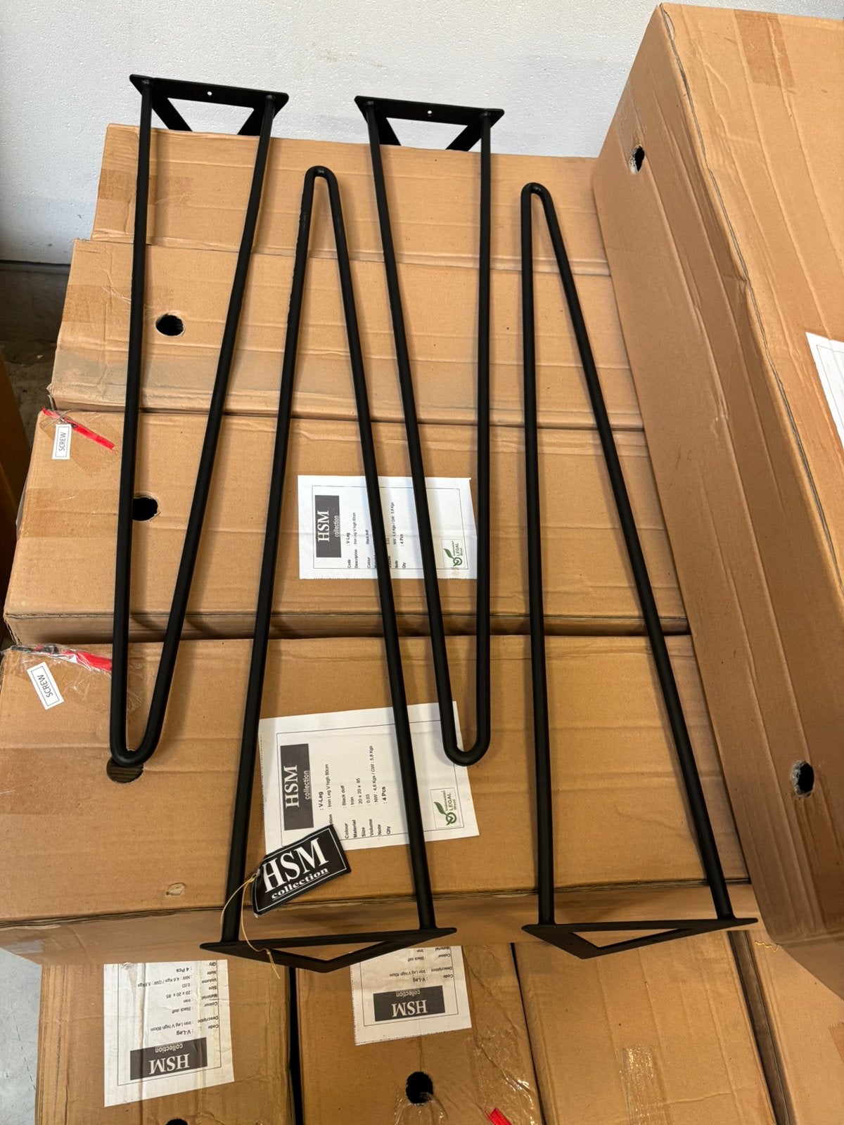Nieuwe set tafelpoten HSM collectie, Tafelpoot, 50 tot 100 cm, Nieuw, Ophalen of Verzenden