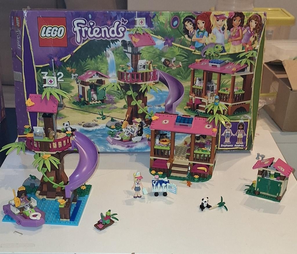 Lego friends jungle reddingsbasis 41038, Kinderen en Baby's, Speelgoed | Duplo en Lego, Ophalen, Lego, Friends, Zo goed als nieuw