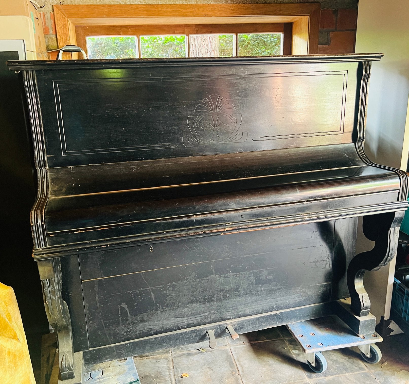 Oude piano, Enlèvement, Utilisé, Noir, Piano