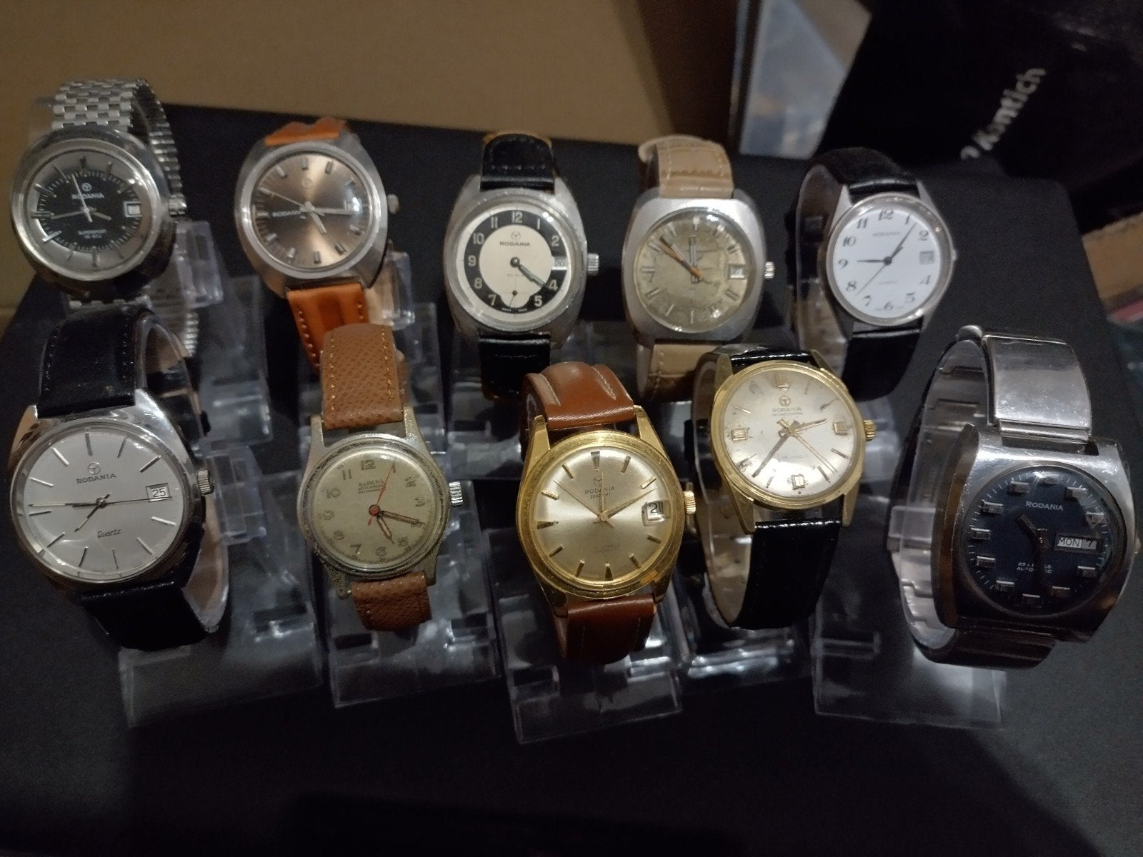 lot van 10  Rodania horloges, Enlèvement ou Envoi