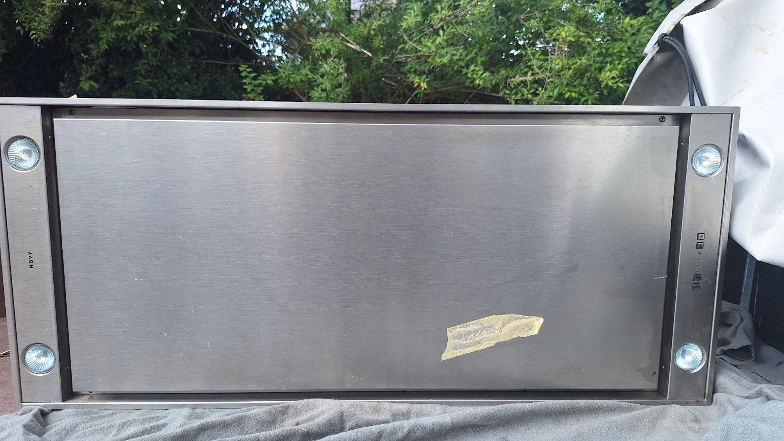 dampkap novy 1m20 breedte, Ophalen