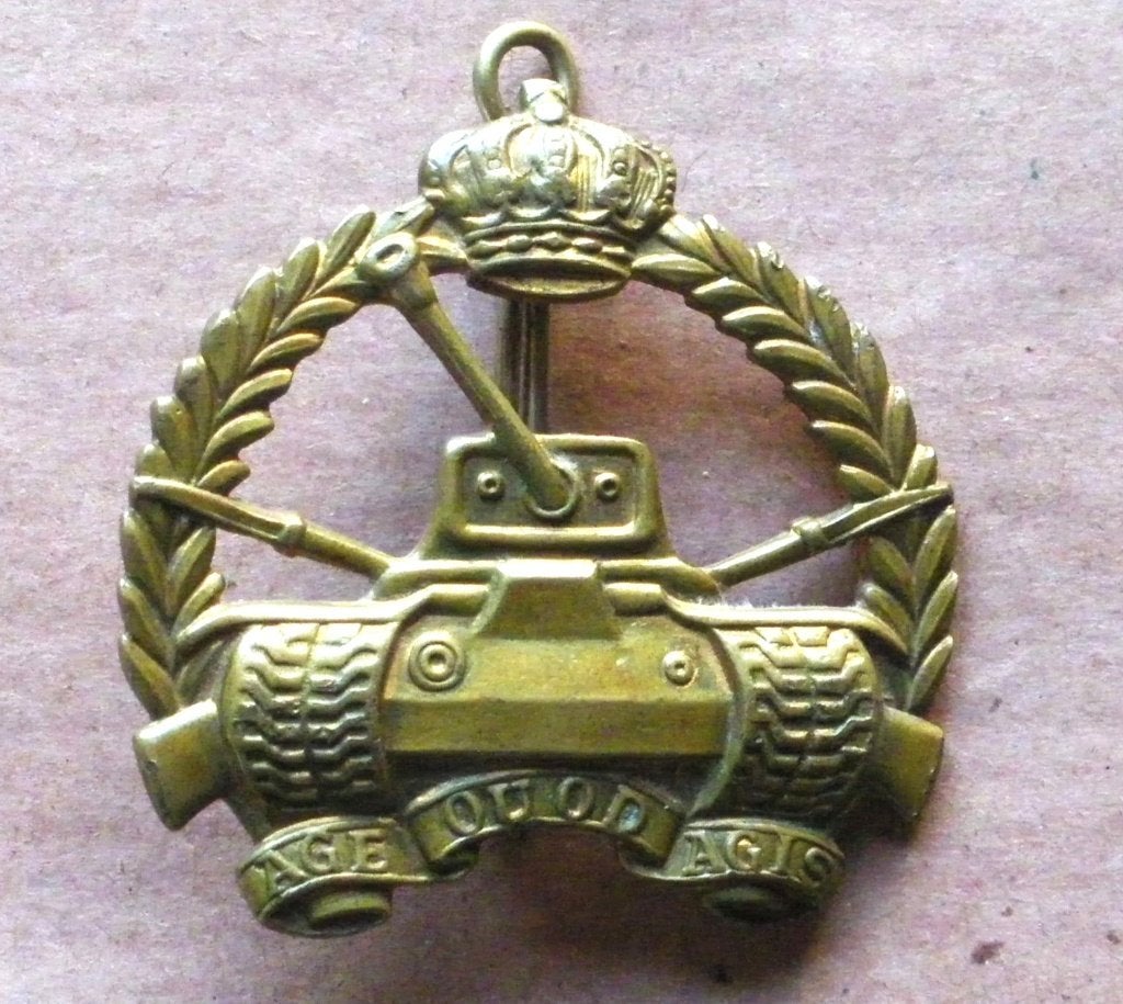 Insigne belge 1948/1949 du 1er Bn de chars lourds M4 & M47, Collections, Envoi, Armée de terre, Emblème ou Badge
