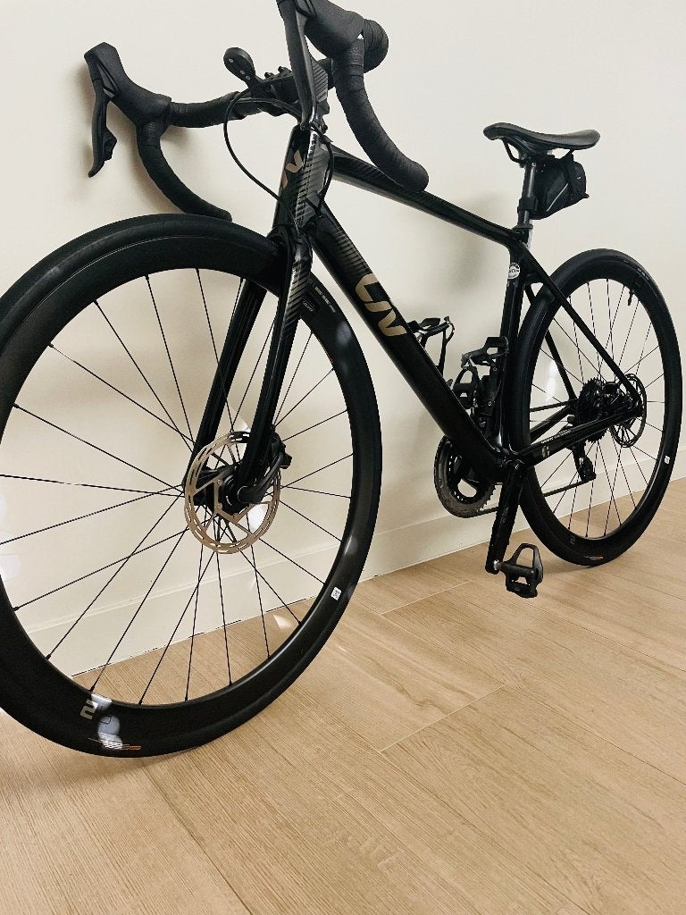 Liv Langma Advanced 1+(elektr geschakeld - S)damesracefiets, Carbon, Zo goed als nieuw, Dames, Schijfrem