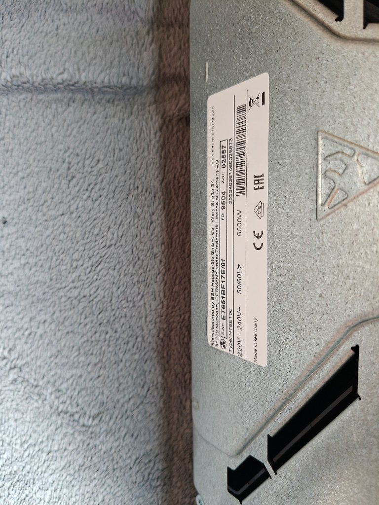 Kookplaat Siemens, Elektronische apparatuur, Kookplaten, Ophalen, Gebruikt, Keramisch, 4 kookzones