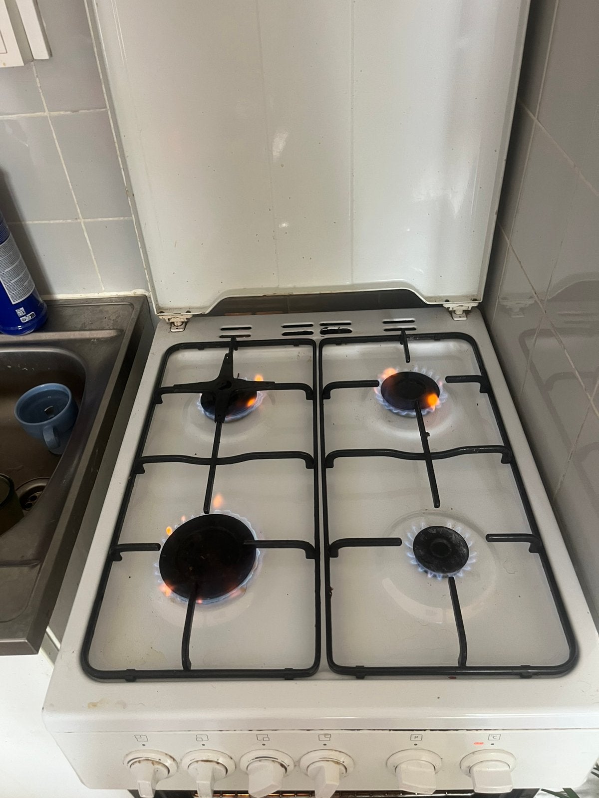 BEKO - Gasfornuis alles werkt oven plus gas vuur!, Ophalen, Zo goed als nieuw, Gas