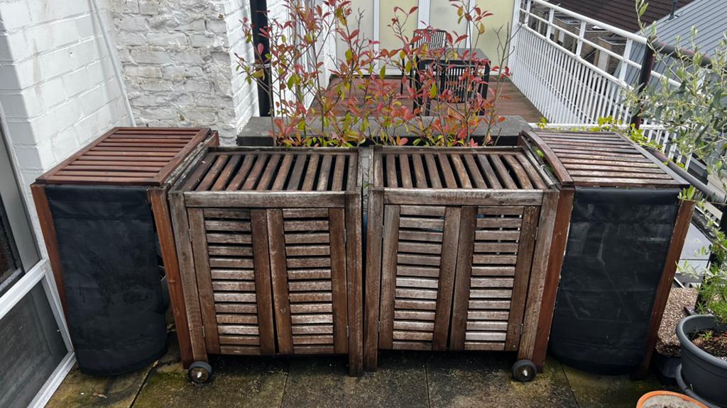 Äpplarö Ikea 4 units Tuinmeubelen, Tuin en Terras, Ophalen, Gebruikt