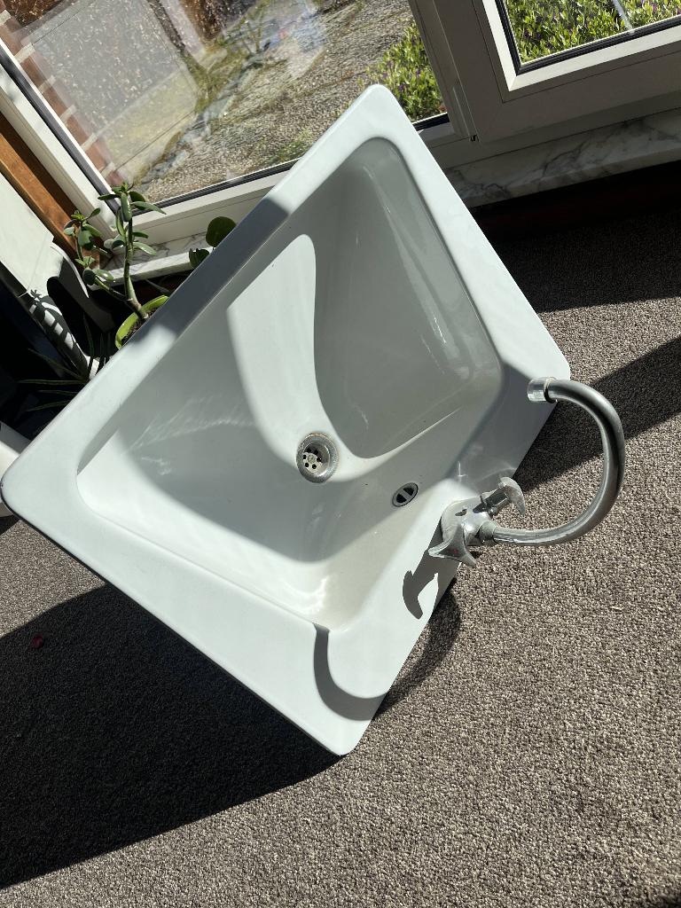 wasbak, Doe-het-zelf en Bouw, Ophalen, Gebruikt, Wastafel