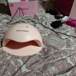 Pink Gellac starterset met lamp & lakjes, Ophalen, Zo goed als nieuw, Accessoires, Handen en Nagels