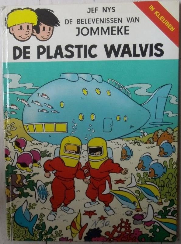 Jommeke nr. 1 - De plastic walvis (1976) hardcover, Ophalen of Verzenden
