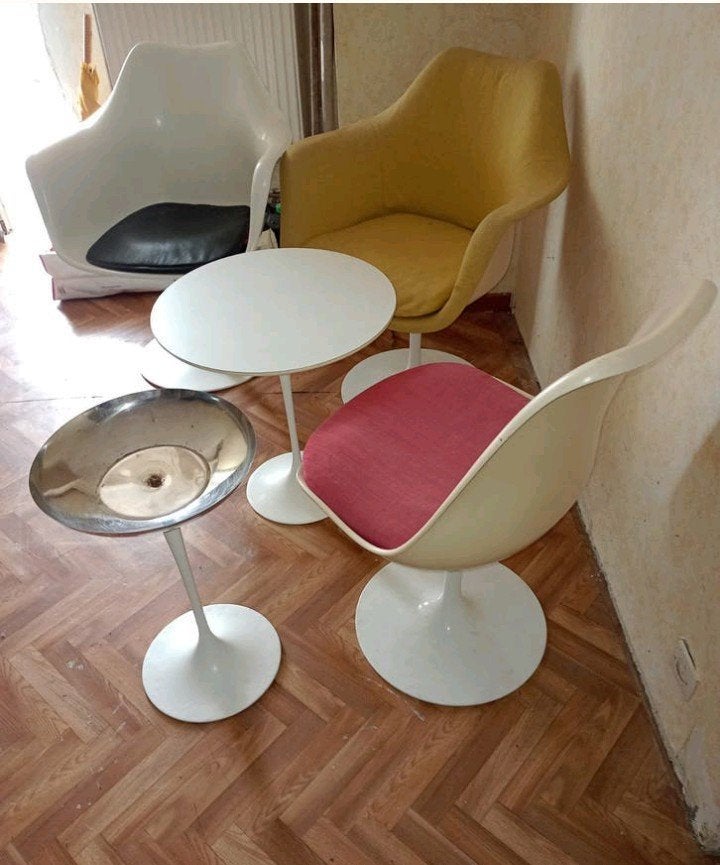 Fauteuil chaise table knoll Saarinen vintage, Maison & Meubles, Enlèvement