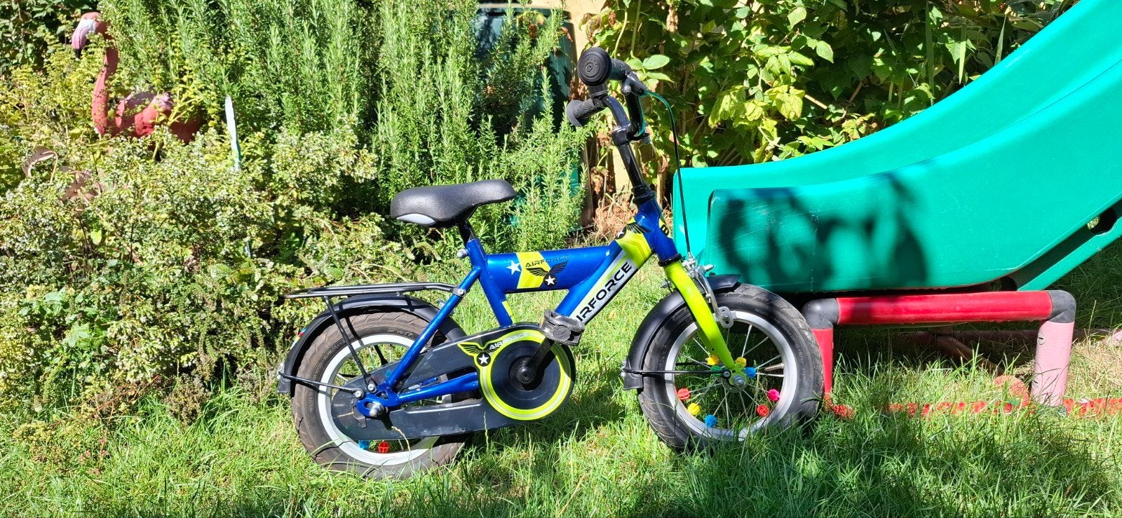 Kinderfiets Bike Fun Kids (BFK) Airforce 12" inch, Fietsen en Brommers, Ophalen, Terugtraprem, Gebruikt, Minder dan 16 inch