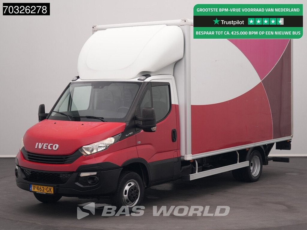 Iveco Daily 40C15 3.0L 1000KG XL Laadklep Dubbellucht 150PK, Stof, Gebruikt, Iveco, Wit