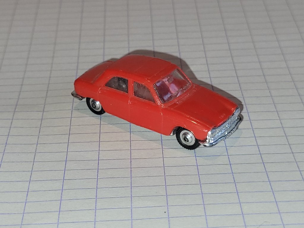 Micro Norev schaal 1/86 Peugeot 204, Ophalen of Verzenden, Gebruikt, Norev
