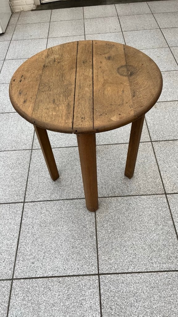 Rond eiken bijzettafel, Ophalen
