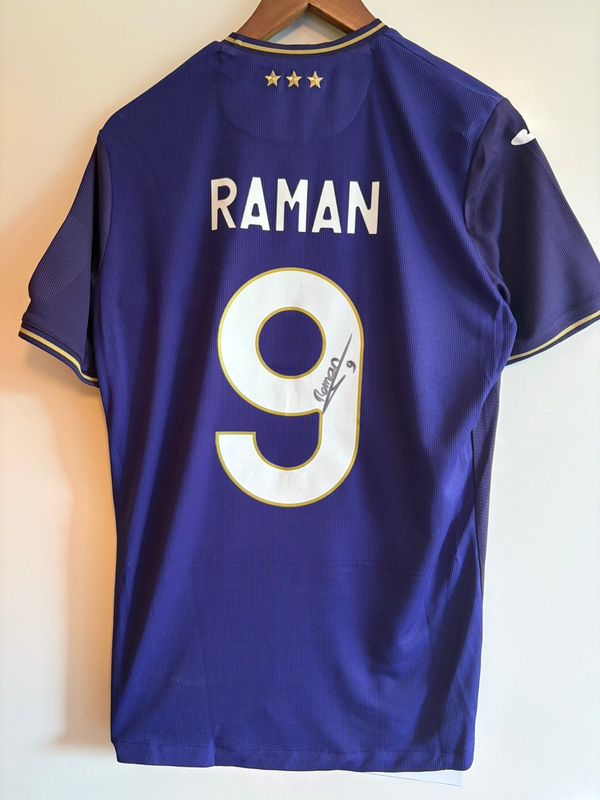 Matchwornshirt Benito Raman RSC Anderlecht 21-22, Taille M, Enlèvement ou Envoi, Utilisé, Maillot