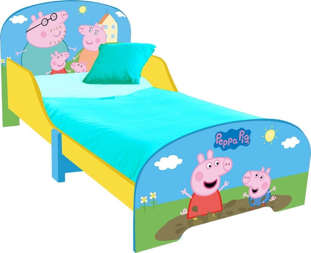 Kinderbed Peppa Big z.g.a.n., Sommier à lattes, 70 à 85 cm, Comme neuf, Enlèvement