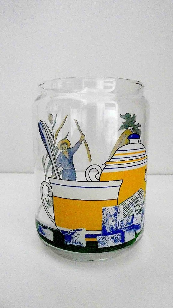 glazen pot suikerpot, Maison & Meubles, Cuisine | Casseroles & Poêles, Enlèvement, Comme neuf, Verre, Casserole, Bidon ou Boîte
