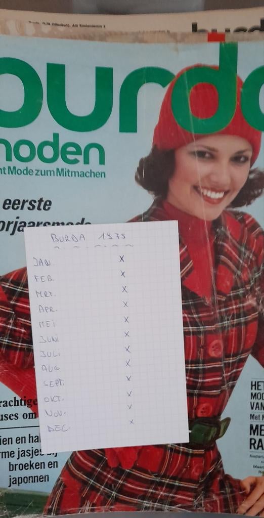 Vintage naaitijdschriften 'Burda moden', Hobby en Vrije tijd, Kledingpatronen, Ophalen, Burda