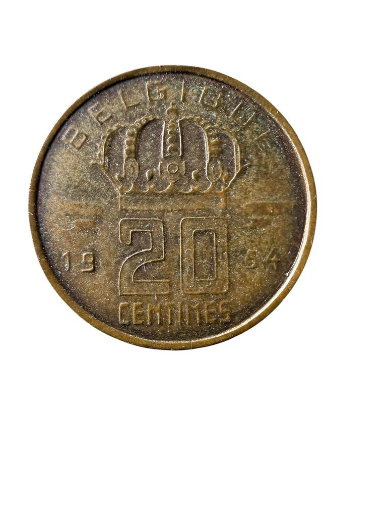 20 centime 1954 Extrêmement rare français, Enlèvement