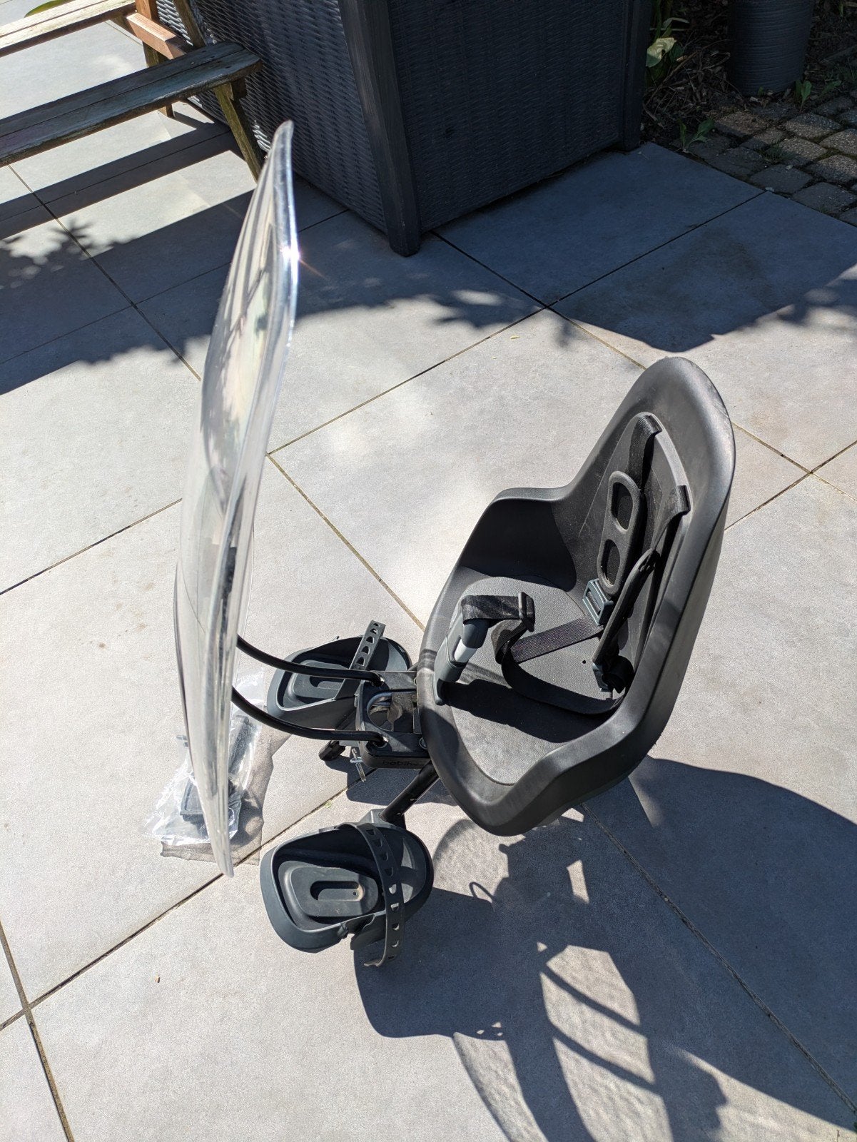 Bobike mini ONE fietsstoel met windscherm, Enlèvement, Comme neuf, Siège avant, Repose-pieds
