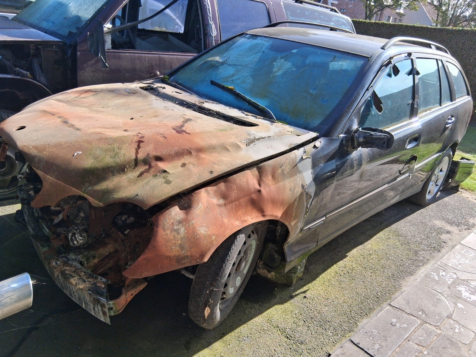 Mercedes C220 afbraak, Ophalen, Gebruikt, Mercedes-Benz