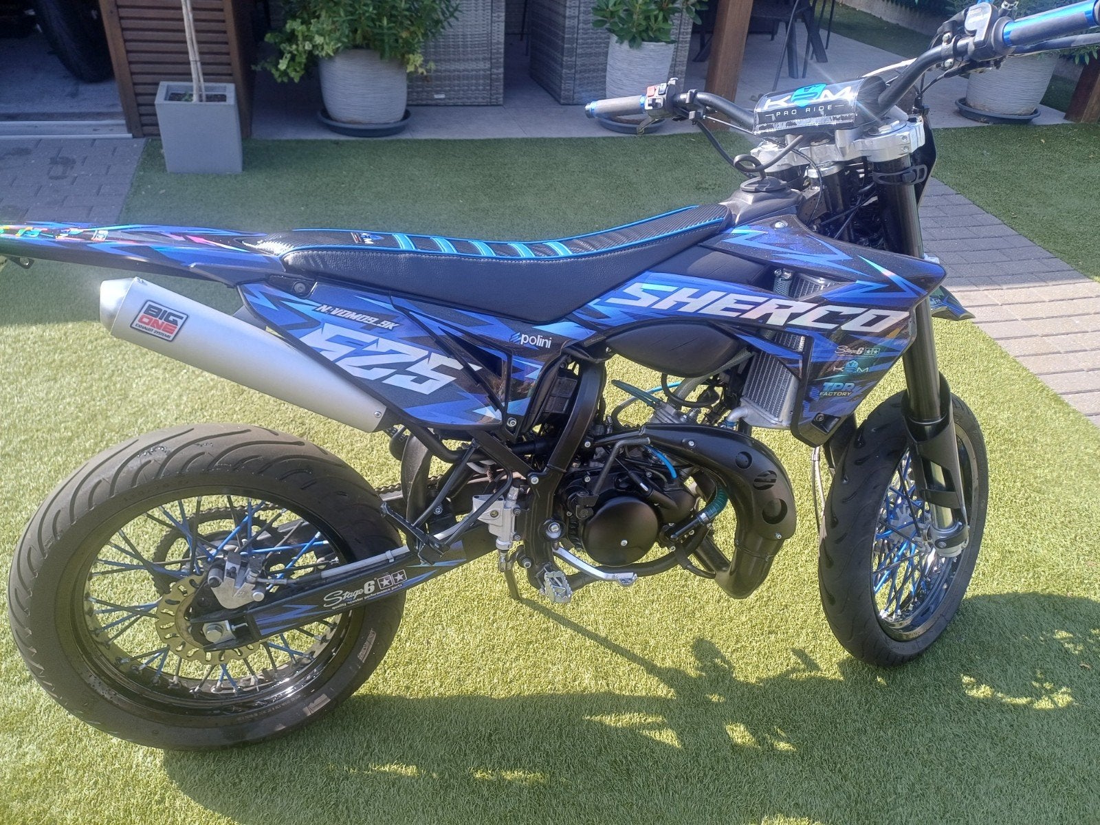 Sherco SM-RS lune noire 50cc, Autres marques, Comme neuf, Enlèvement, 50 cm³