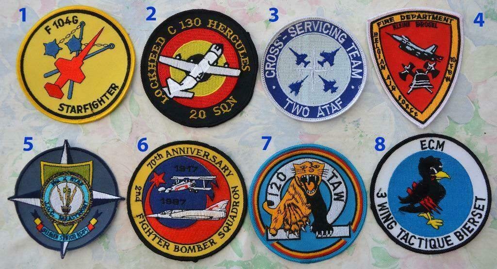 Luchtmacht patches ALLERLEI, Apart of als LOT te koop, Zg, Ophalen of Verzenden, Luchtmacht, Embleem of Badge