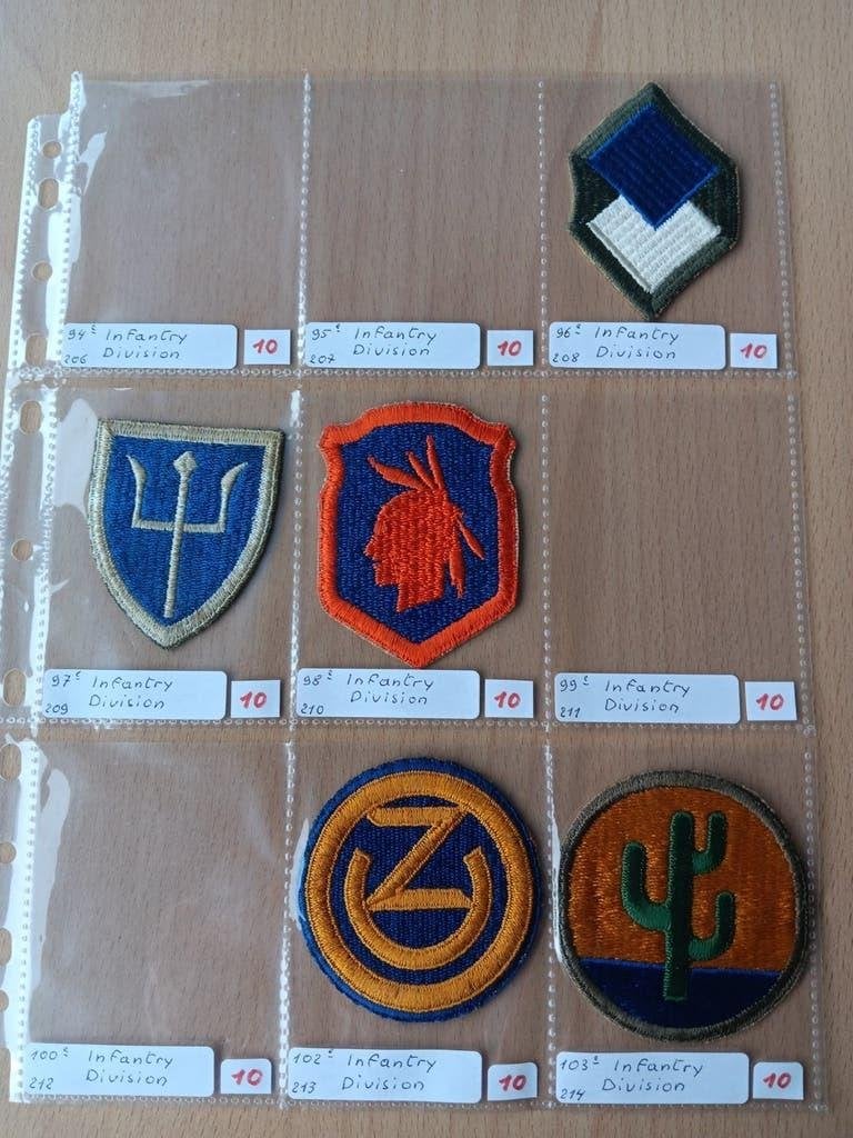 Us ww2 patches, Ophalen of Verzenden
